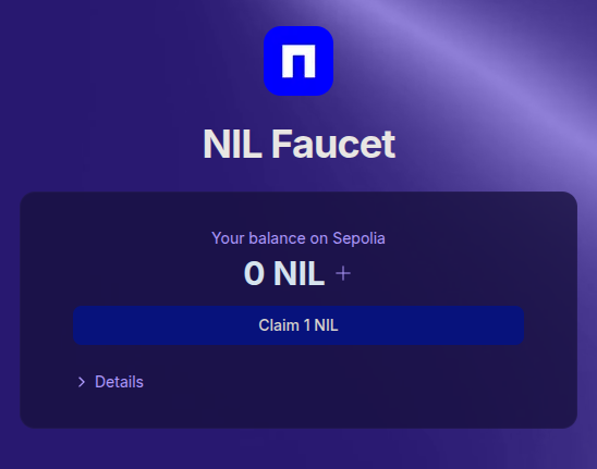 Nillion Faucet